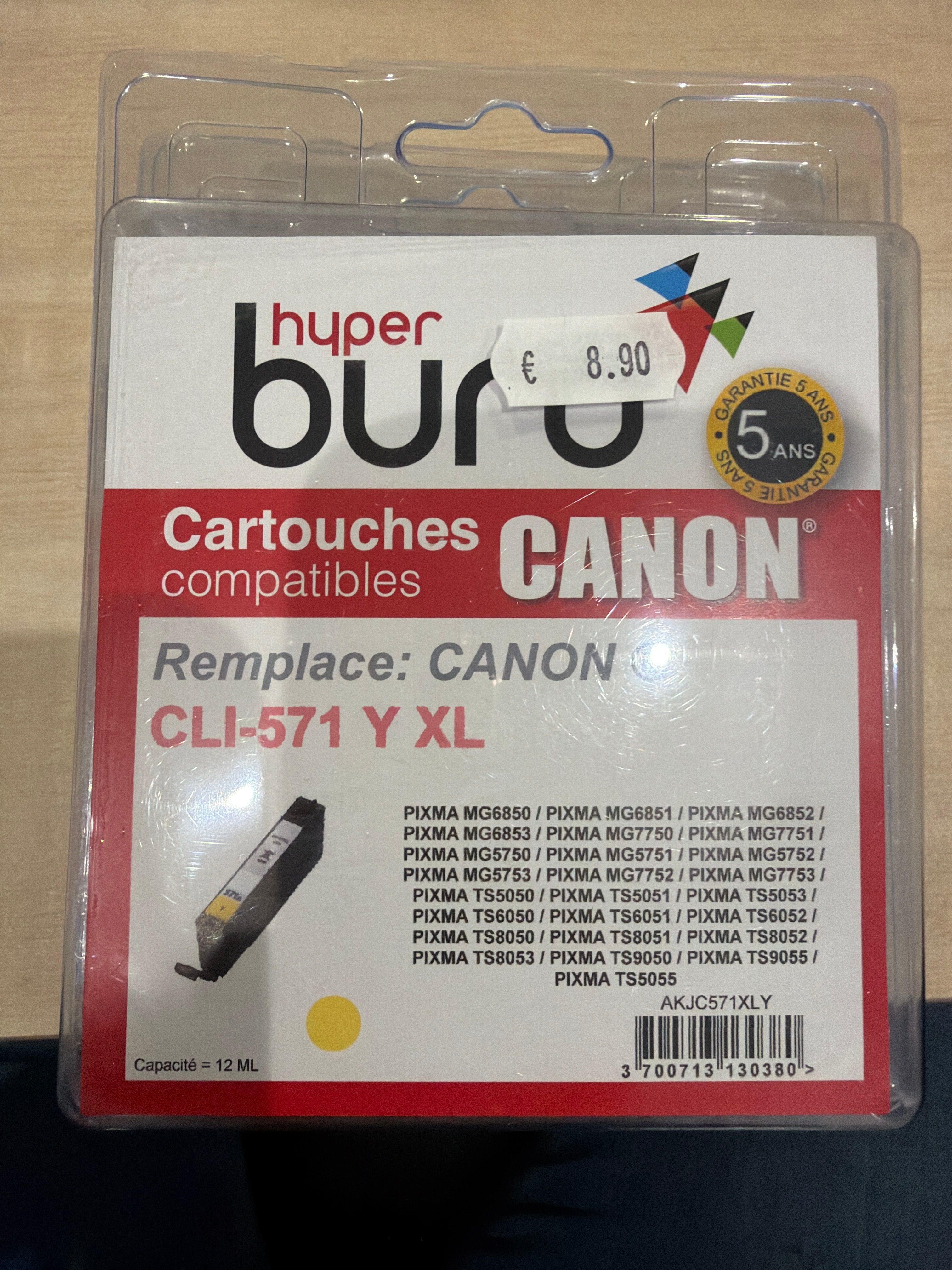 Cartouche encre canon