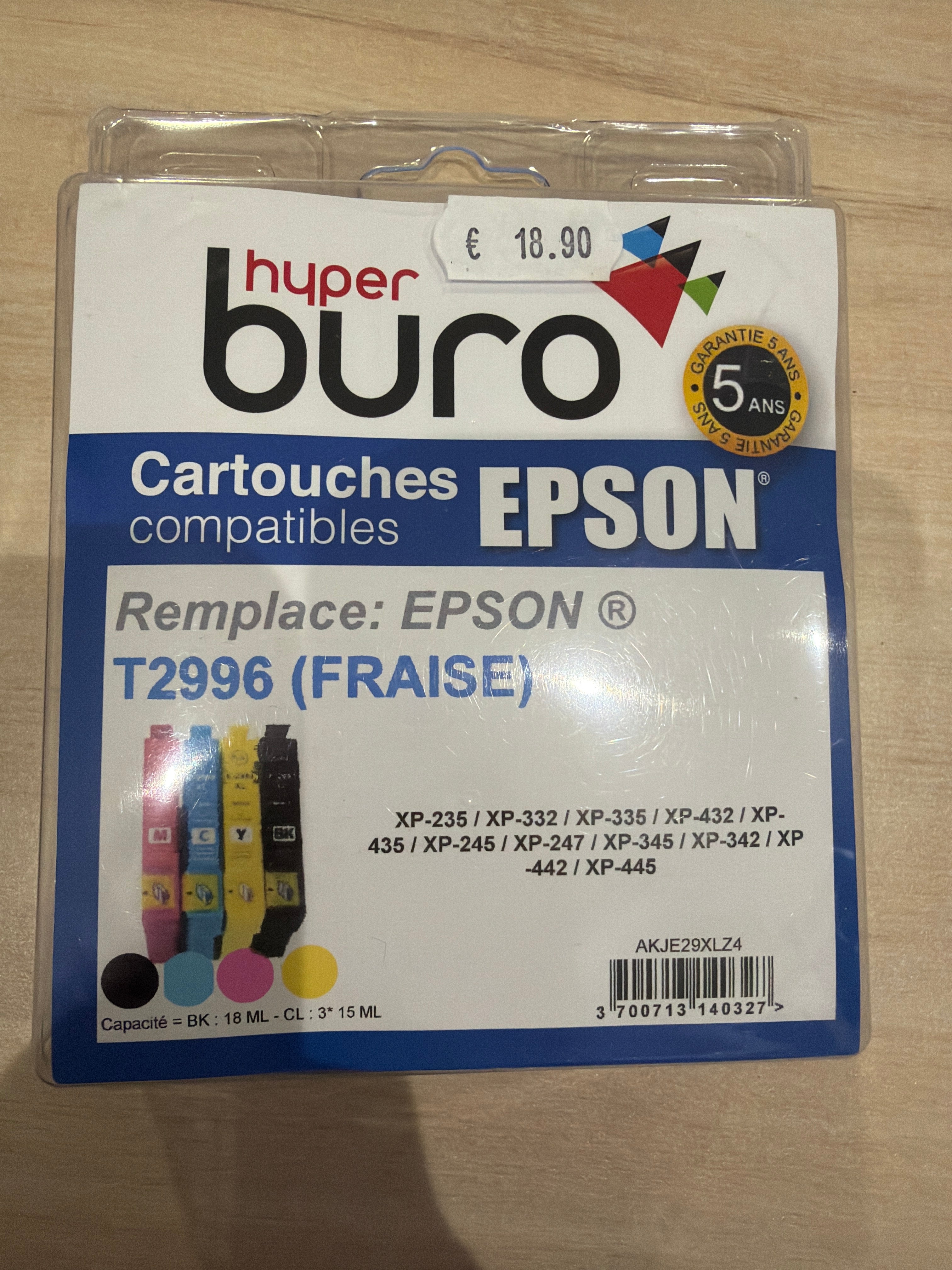 Pack cartouche Epson