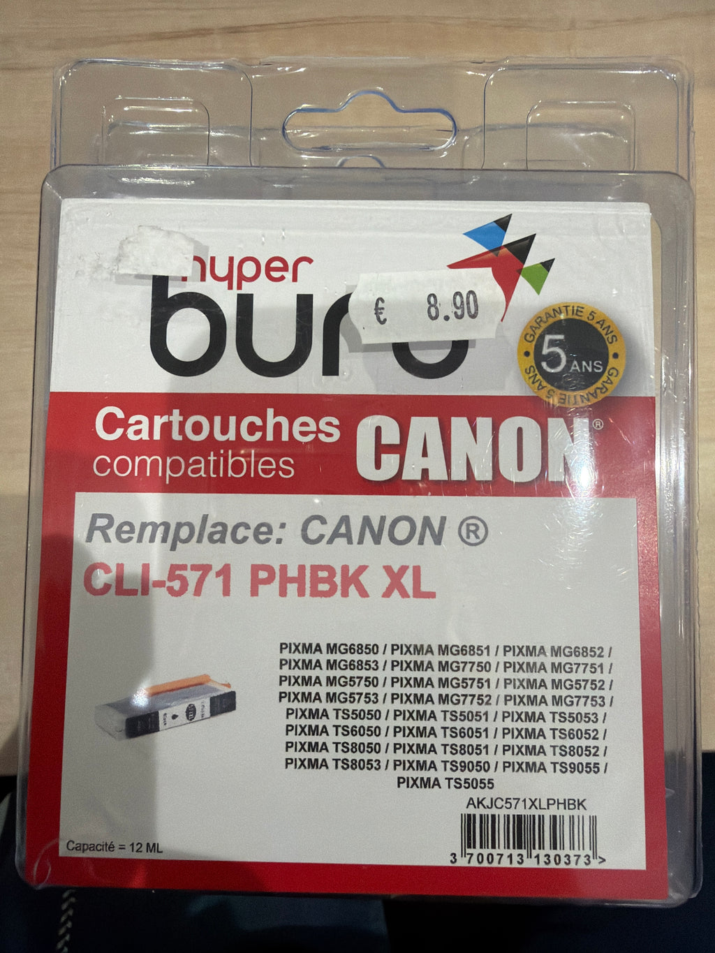 Cartouche encre canon