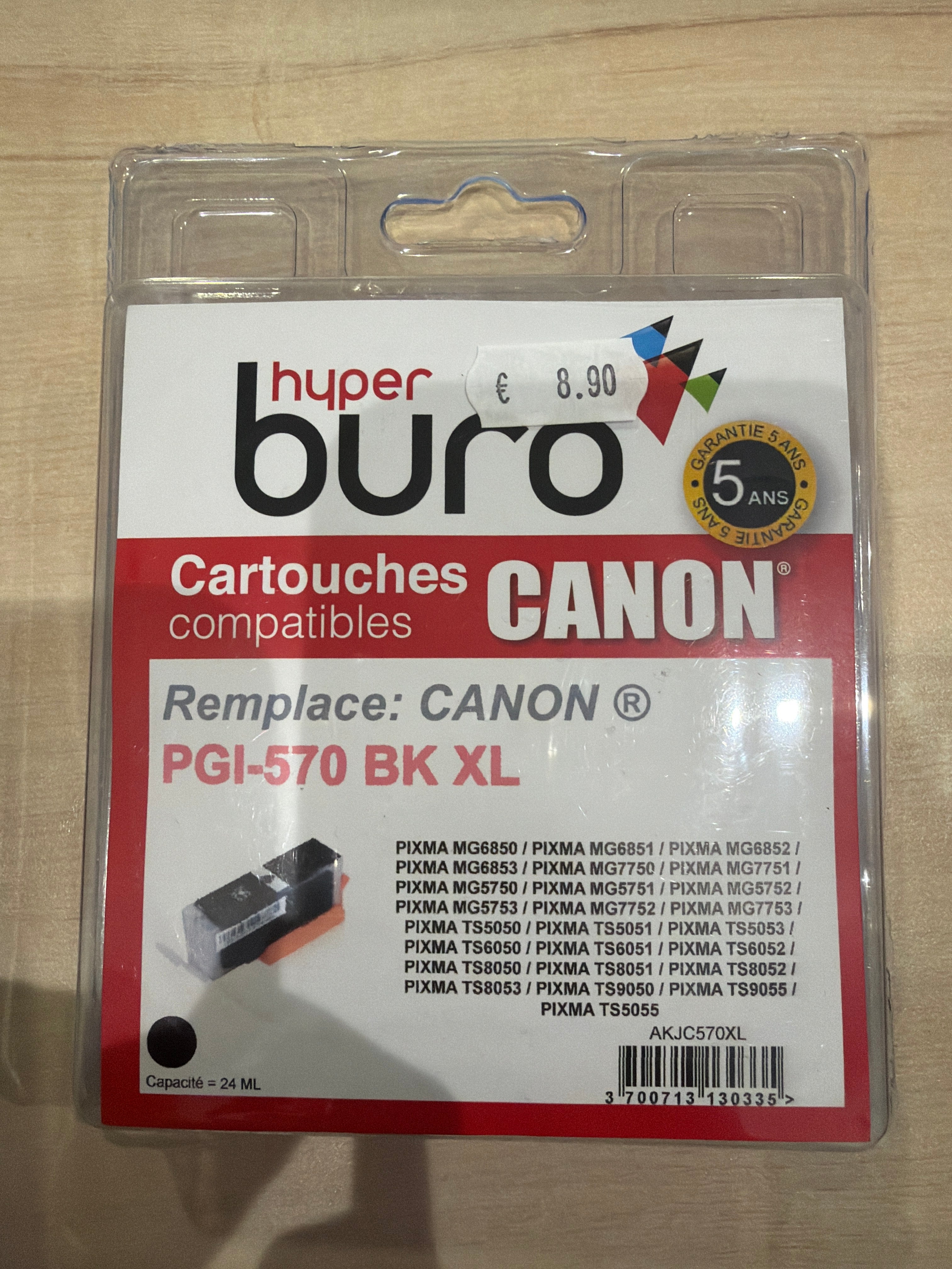 Cartouche encre canon