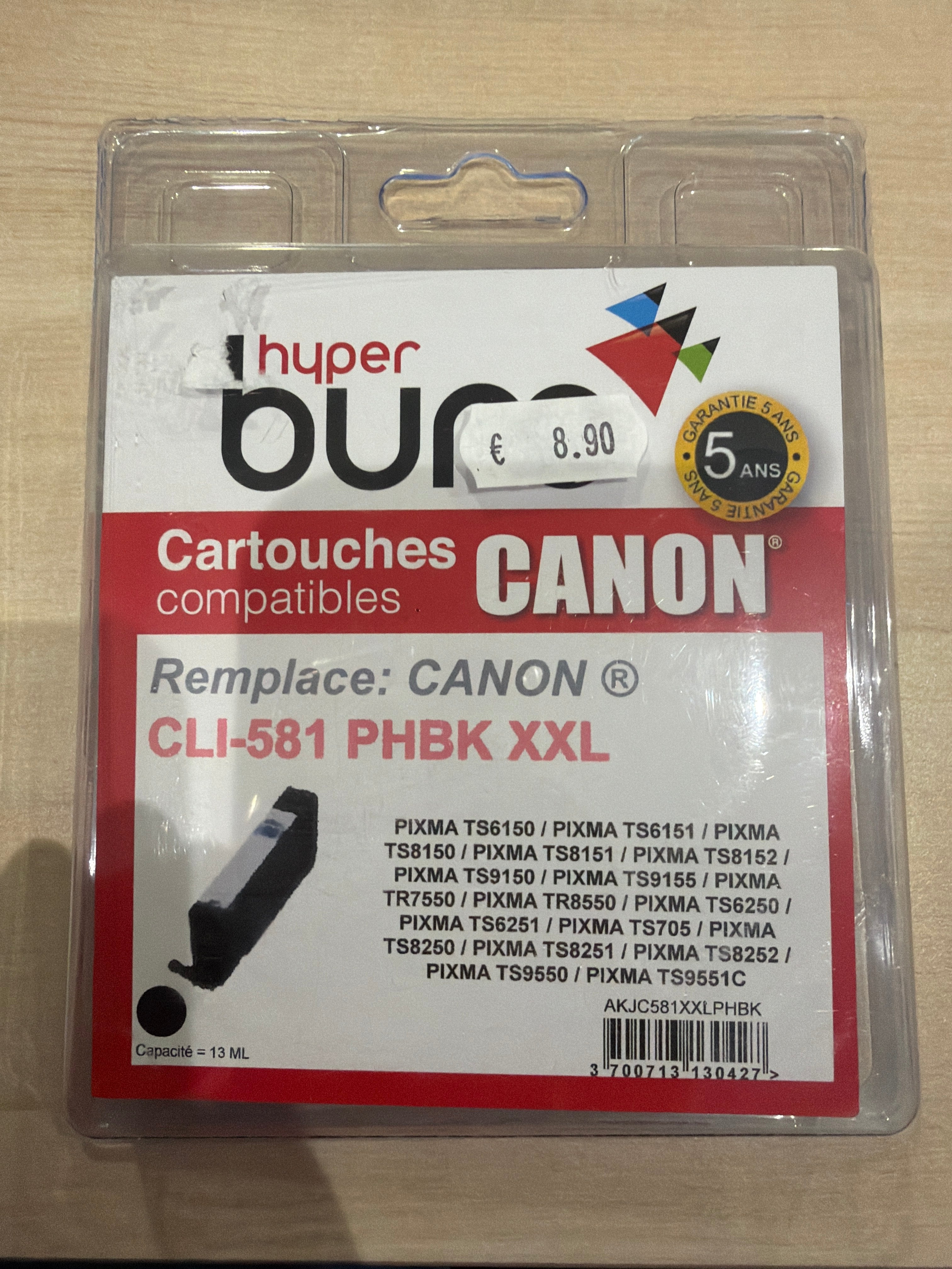 Cartouche encre canon
