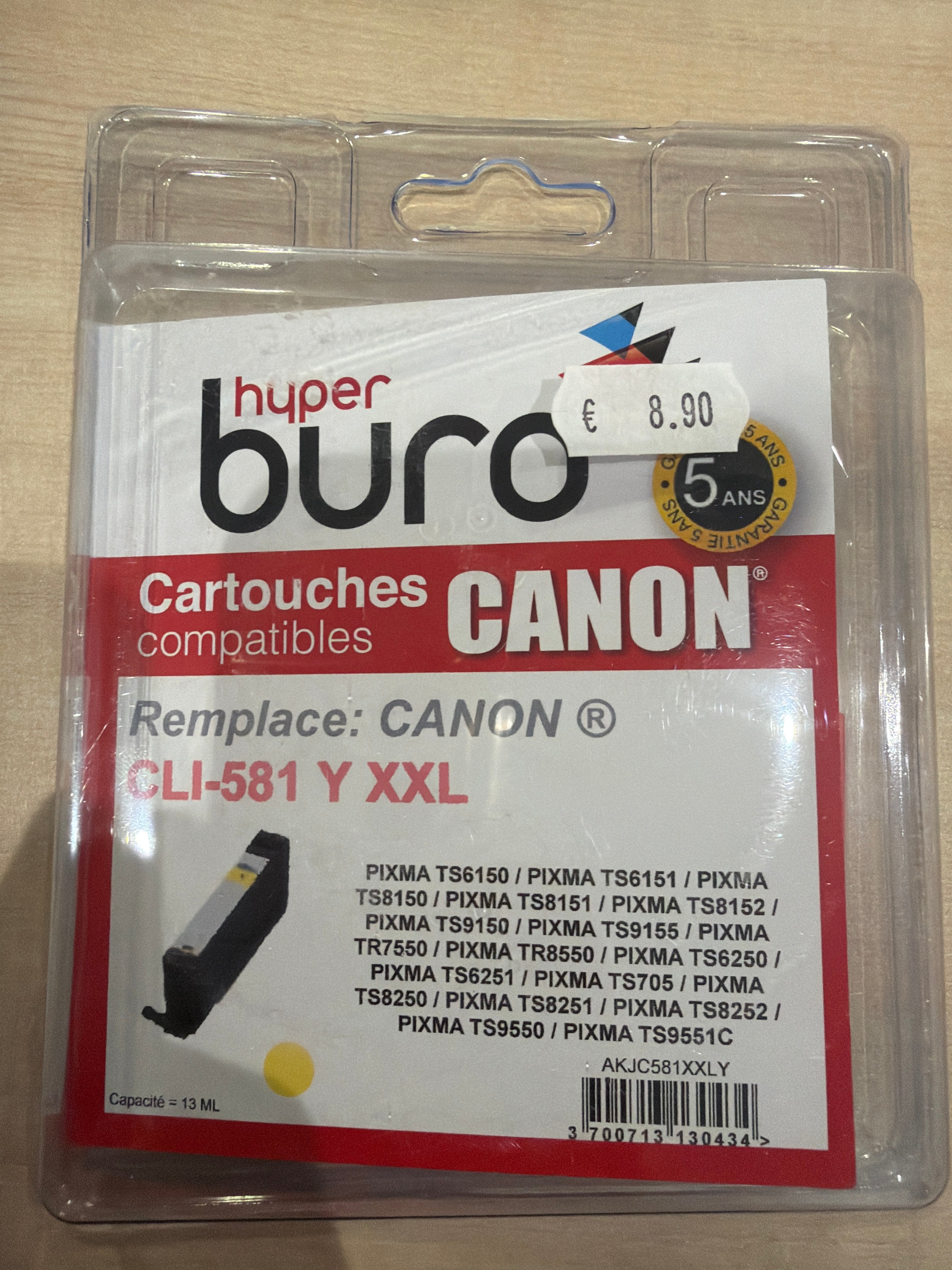 Cartouche encre canon